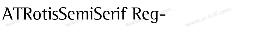 ATRotisSemiSerif Reg字体转换